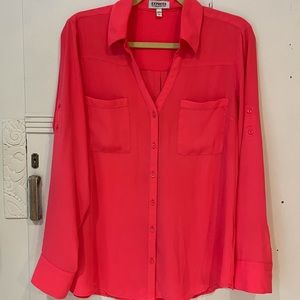Express Portofino bright pink shirt